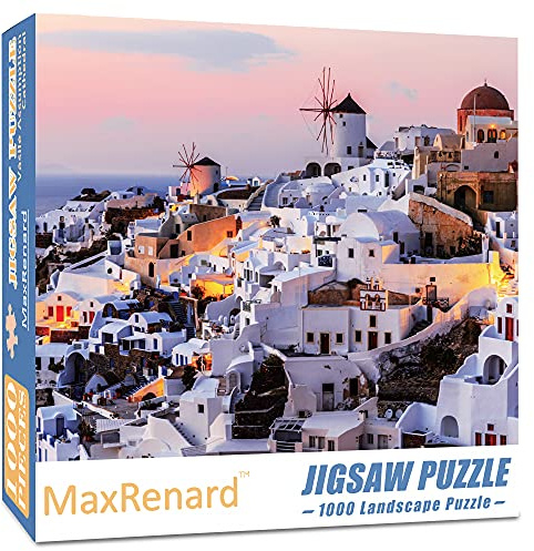 MaxRenard Spiel 1000 Teile Puzzle Landschaft Santorini