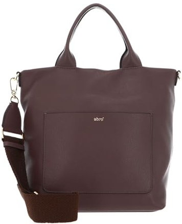 Abro Leder Schultertasche Leather Dalia Shopper Raquel Wood braun
