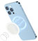 AUROX Compatible with MagSafe Base for iPhone 16/15/14/13/12, Magnetic Base Plate Compatible with PopSocket Phone Grips & iPhone MagSafe Series【Removable for Wireless Charging】(Clear)