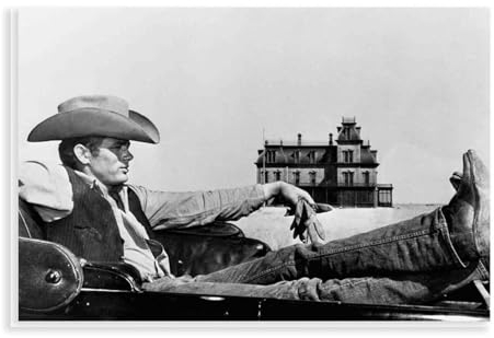 James Dean Cowboy-Poster, Leinwand-Poster, Wandkunst, Dekordruck, Bild, Gemälde für Wohnzimmer, Schlafzimmer, Dekoration, ungerahmt, 30 x 45 cm