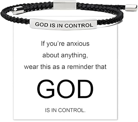 Long tiantian Let Them Armband, Remember Who the F You Are Armband, God Is In Control Armbänder, Verstellbares Geflochtenes Seil, Handgefertigtes Graviertes Armband, Inspirierender Schmuck, Geschenke