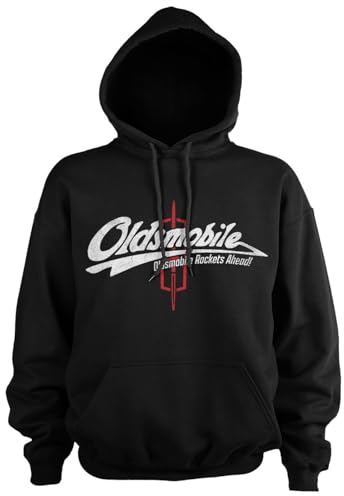 Oldsmobile Offizielles Lizenzprodukt Rockets Ahead Kapuzenpullover (Schwarz), Large
