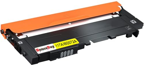 HenceBuy (Mit Chip) 117A Toner Kompatibel für HP 117A W2072A Toner Gelb Tonerkartusche HP Color Laser MFP 178nwg 178nw 178 179fwg 179fnw 179 150nw 150a 150 Laserdrucker (Gelb)