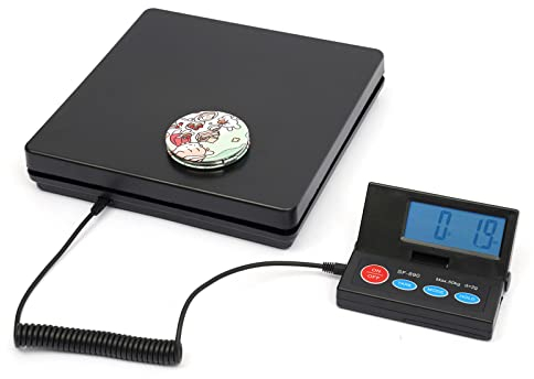 Digital Elektronische Waage, 50kg / 110lbs Laborwaage Küchenwaage Genauer 1g oder 2g / 0.1oz Digitalwaage LCD Bildschirm Haushaltswaage 4 Maßeinheiten Hochpräzise Lebensmittelwaage