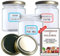 12 Tarros de Cristal de 250 ml + 12 Tapas Extra de Rosca Hermética + Ebook de 102 Recetas - Tarros para potitos, Conservas, Postres, Mermelada, yogur, salsas - Incluye Etiquetas (24 Tapas Doradas)