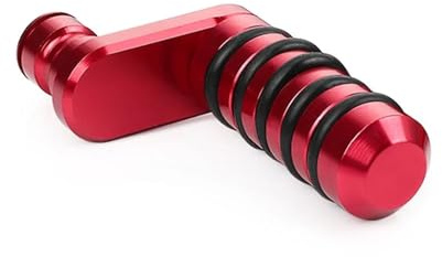 Fußrasten Motorrad Für Aprilia Für Dorsoduro 750 900 Für Caponord 1200 Für Shiver 750 900 Für Tuono 125 RS4 Motorrad Hinterradbremspedalstifte Schalthebel Zehenrasten Vorne Fußraste (Color : Red)