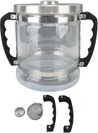 Distillateur D'eau, Récipient D'eau pour Distillateur, Pot en Verre de 6 L pour la Maison, Beauté Dentaire, Distillateur D'eau de Remplacement, Bouteille de Collecte en Verre, Récipient D'eau de Disti