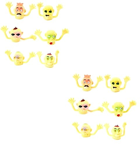 ifundom 12 Stück Halloween Fingerpuppen Zombie Fingerpuppen Hexen Fingerpuppen Spielzeugpuppen Für Kinder Kleinkind Fingerpuppen Fingerpuppen Für Kinder Halloween Requisiten