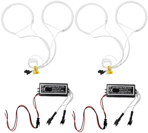 YananAC Angel Eyes Halo-Ring-Set 12 V weißes Licht für 3Serie E46 1993–2005 halo serie Angel Eye Scheinwerferzubehör