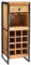 MR. DEKO® Exklusive Wein Kommode aus Mango Holz | Weinschrank mit Stauraum & Hängeeinsatz | Industrial Look Bar Regal | (Wein) Flaschen-Regal für 12 Flaschen | Vintage Design | 51x40x120cm