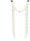 AYVRUOP Tiara Damen Quasten Aus Pailletten Tiara Göttin Kopfschmuck Elfe Prinzessin Meerjungfrau Prinzessin Kopfschmuck Braut Kopf Kette Hochzeit Pailletten Headwear Quaste Headpiece,Gold