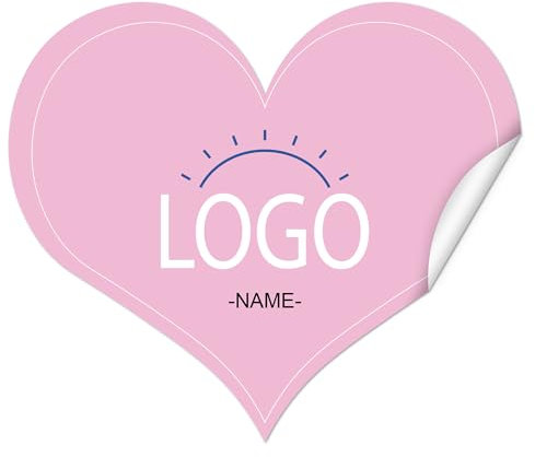 Individuelle Aufkleber, Klebeetiketten, Aufkleber zum Selbstgestalten, personalisierte Aufkleber mit Text und Bild für Firmenlogo, Hochzeit, Flaschen, mehrere Formen