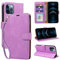 GOTOURED for iPhone 12 Pro Max Case Wallet,Soft Leather Protective,4 Card Slots Holder RFID Blocking,Kickstand,Wrist Strap,Shockproof Folio Flip Cases Cover for iPhone 12 Pro Max (Purple)