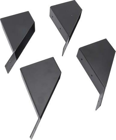Kit de Support de Pergola, Support Solide, Conception de Trou de Drainage pour Structures en Bois, Garages, 4pcs