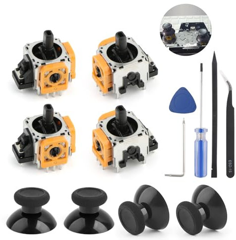 for Xbox One S/X Joysticks for Xbox One/One Elite Controller Joystick Replacement One S/X Analog Stick Module Potentiometer ThumbStick Accessories Repair Part (4Pack)