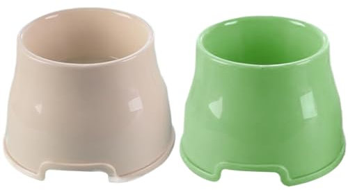 2Pcs Elevated Dog Bowls Non-Slip PP Long Ear Dog Bowl High Capacity Water Containerfor Cocker Spaniels Beagles