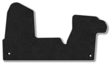 Renault Master (2025+) Carpet Car Mats | Grey Edge Trim Tailored Fit Floor Mats Full Coverage Protection Accessories Easy Clean Anti Slip Made in the UK