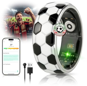 Lozltx Smart Ring & kabelloses Ladecase 【Branchen-Ranking Nr. 1 – 0% Messfehler】 2026 Fitness Ring für Damen & Herren, Wearable für Schlaf-Tracking, Smartring (Größe 10)