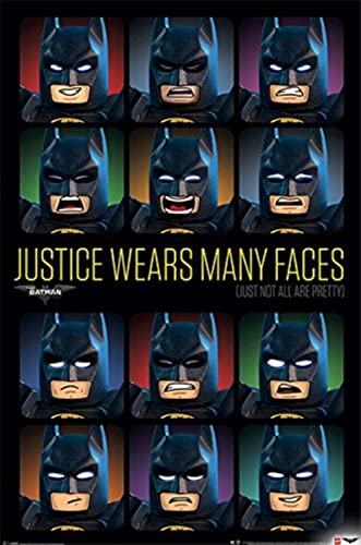 Poster Lego Batman - Justice Wears Many Faces - 61 x 91.5 cm | PostersDE