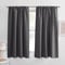 Rod Pocket Verdunklungsvorhänge Set – Pony Dance isoliert Vorhang Panels Lärm reduzierende Fenster Behandlung Drapes für Schlafzimmer., Polyester-Mischgewebe, grau, 42 x 54
