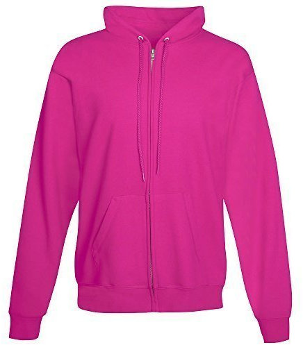 Large HOT Pink Classic Plain Zip up Hoodie Unsex and These are Ideal for Mens and Ladies Hooded Sweatshirt