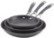 Circulon Radiance Hard Anodized Nonstick Frying/Fry Pan Set/Skillet Set - 8.5 Inch, 10 Inch, and 12.25 Inch, Gray