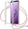 Handykette Handyhülle mit Band für Samsung Galaxy S9 Plus Cover - Handy-Kette Handy Hülle mit Kordel Umhängen -Handy Halsband Lanyard Case/Handy Band Halsband Necklace