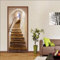 LMYWSX Türposter 3D Türsticker Selbstklebend Tapete Treppe Wasserdichtes Abnehmbare Wohnzimmer Wandtattoos Vinyl Wandbild Wohnkultur 90 * 200Cm