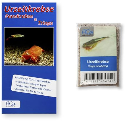 AQ4Aquaristik Triops newberryi - ca. 100 Urzeitkrebse Eier - mit Anleitung - RARITÄT