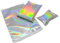 100 Stück Poly-aschen, holografische Metallic-Folie, Glitzer, aschen, selbstverschlieÃŸende Umschläge, Mylar-Tüten, Aufbewahrungstaschen, 16,5 x 23 cm