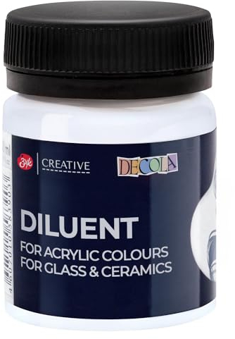 Decola - Acryl Verdünner für Porzellan und Keramik | 50ml Verdünnungsmittel für Acrylfarben | Hergestellt von Neva Palette
