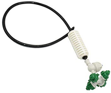 Garden Hose Connector Fog Cross-Hung Sprinkler Kit Atomized Water Sprayer for Garden Greenhouse Irrigation 1/4'' Hose Fittings 1 Set (Color : A)