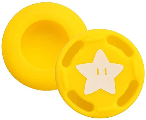 Einuz Lot de 2 capuchons analogiques en silicone pour manette Nintendo Switch NS JoyCon (jaune)