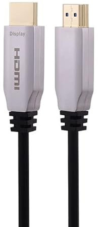 Tradebit - 8K HDMI Fibre Optic Cable 20M HDMI 2.1 48Gbps 8K @ 60Hz 4K @ 120Hz Dynamic HDR/eARC/HDCP 2.2/3D Slim Flexible for HDTV/Projector/Home Cinema/TV Box/Gaming Box