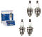 TORCH 4pcs L7T Candela Auto, Sostituire per Candela BPM7A RCJ7Y RCJ6Y W22MP-U WS5F for 2-Colpo Piccolo Motore 33CC Husqvarna 43CC 47CC 49CC 52CC Motosega Tagliaerba Soffiatore Sega Decespugliatore