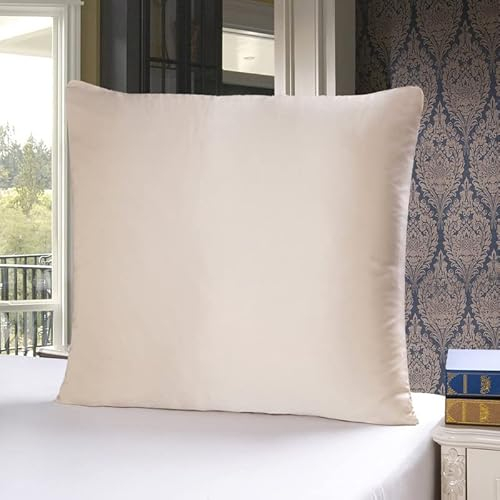 townssilk Beidseitig 100% 19mm Pure Maulbeerseide Kissenbezug für Haar und Haut Gesundheit, 1 Stück 80x80cm Größe Kissenbezug mit verstecktem Reißverschluss 600 Fadenzahl Taupe