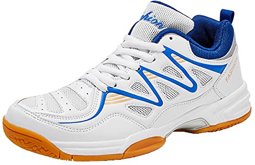 SDEQA Herren Tennisschuhe Tischtennisschuhe Für Badminton Volleyball Tennis Anti-Rutsch Weicher Boden Atmungsaktiv