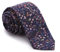 Cencibel Smart Casual Cravate Liberty Donna Leigh Marine Fleurs Coraux et Roses, bleu marine