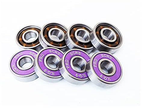 ZAAHH Kugellager 8 Stück 608 Skateboard Longboard Rollschuhe Hochgeschwindigkeitslager ILQ-9 Chromstahllager Fischbrettlager