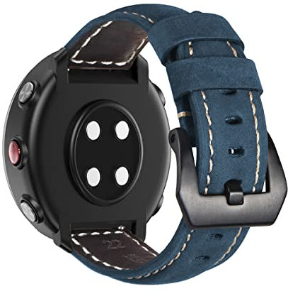 Leder Armbänder für Polar Vantage M2/ Vantage M Armband für Männer und Frauen Klassisches Leder mit Edelstahl Metall Schließe Kompatibel mit Polar Vantage M2/ Vantage M (5)