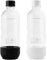 Ersatzflaschen für Sodastream Fizz, One Touch, Jet, Source, Play, Genesis, Power (2er-Pack, Schwarz & Weiß)
