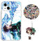Demon Slayer Tanjirou Anime Design Case for iPhone 7/8 Plus [With Keychain & 50pcs Stickers]