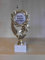 Pokal - Geschenk - Bester Trainer der Welt - Geburtstag - Sportpokal - Gr. 19,5 cm - Trophäe - Pokale - Emblem 50 mm Silber - (A1)