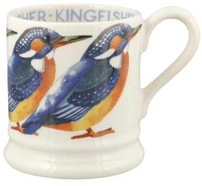 Emma Bridgewater Large Mug 1/2 Pint, Ceramic Coffee Mug Large - Stoneware Mug, Cappuccino, Latte, Coffee, Tea Cup - Beautiful Mugs, Birthday Gift - Coffee Mug Kingfisher