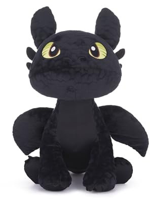 DreamWorks Drachenzähmen leicht gemacht extragroß, 43 cm, zahnloser Drache, Plüsch-Plüschtier