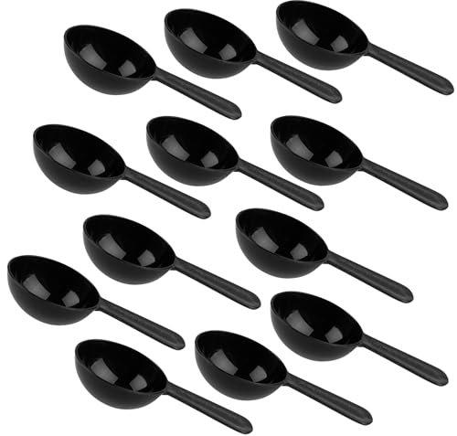 AUEAR, 12 Pack Plastic Tablespoon Coffee Scoop Coffee Measuring Scoop for Coffee Fruit Powder Seed Spices