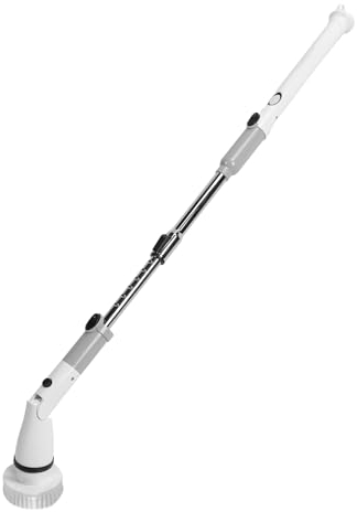 Fregadora de Pisos Eléctrica, Fregadora de Pisos Giratoria Eléctrica Limpiador de Pisos Inalámbrico Extensible Kit de Cepillo de Limpieza Inalámbrico para el Hogar (Enchufe de