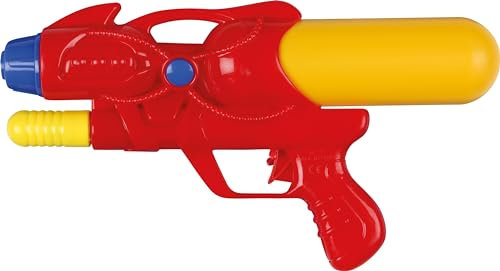 Sunflex® Wasserspritzpistole Bubble Rot | Water Gun für Kinder und Erwachsene | Wasserpistole mit Pump-Funktion | Wasserspaß | Reichweite ca. 6 Meter & 200ml Spielzeug für Sommer Pool Garten