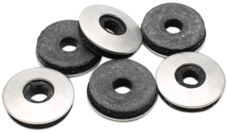 Rondelle Etancheite Toiture 5,5mm x 16mm : 10pcs Rondelle Neoprene pour Vis Autoforeuse Metal Tole Ondulée | Rondelle D'Étanchéité Acier Inox A2 avec Joint Caoutchouc Epdm | Rondelles PROTORX