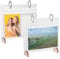 NBEADS 2 Sets 2 Stile Desktop Mini Fotoalbum, Acryl Transparent Fotoständer Den Schreibtisch Tisch-Fotorahmen Im Klappkalender-Stil Innenseiten Fotoalben Mit 68 Taschen Für Mini-Filme, 17x15x4.5cm